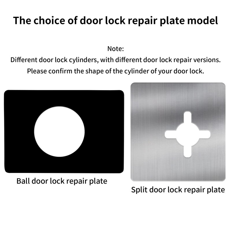 Door Lock Repair Plate, Stainless Steel Door Lock Fixing Plate