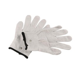 Laroal 1 Pair Electric Blowpipe Conductive Gloves Electric Sax Finger Practice Glove For Outdoor Performance（Light Gray Size L）