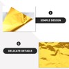 KICHOUSE Homemade Candy Wrappers 200pcs Square Golden Foil Wrappers Personal