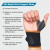 360 RELIEF 1 Pack Adjustable Wrist Support Wrap with Wide