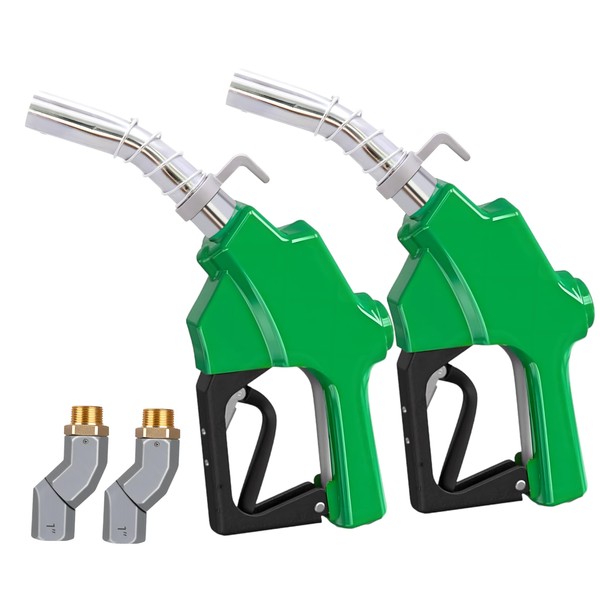 2 Pack Automatic Fuel Nozzle 1 inch NPT with Fuel