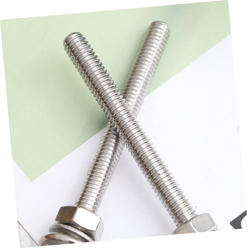 Hohopeti 2pcs Stainless Steel Eye Bolts with Nuts x 60