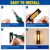 Saillong Lighted Doorbell Button, Wired Door Bell Push Buttons LED