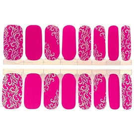 Pink Scrolls Nail Polish Wraps - Nail Polish Strips
