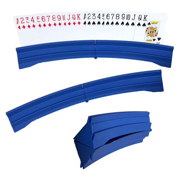 2Pcs Foldable and Curved Playing Card Holders, Plastic Hands Free