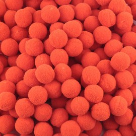 500 Pack Fluffy Pom Poms,High Density Pompoms Balls,Pom Poms for Cheerleading DIY Crafts Jewelry Making Hair Accessories Clothing Embellishment 10mm,Christmas Red