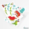 Stickerscape Christmas Santa Window Stickers (Christmas Dinosaur) | Christmas Window