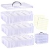 Bead Organizer Box, 84pcs Small Plastic Containers with Lids and