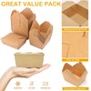 50 Pack 30 oz Take Out Food Containers Microwaveable Kraft