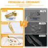 60 Pack Silver Plastic Silverware Set with Pre Rolled Napkins