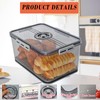 Bread Box Bread Boxes with Lid for Kitchen Counter, Airtight