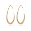 Gold Hoops Earrings for Women Gold Oval Hoop Earrings for
