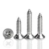 M4 x 80mm Flat Head Wood Self Tapping,Sheet Metal Screws,Phillips