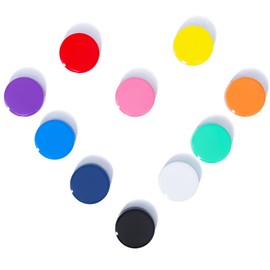 DUJEQM Magnets for Magnetic Board Magnets Strong Pack of 10 10 Colours Magnet Fridge Magnets Mini Small Magnets Whiteboard Magnets Colourful Magnets Round Magnets for Blackboard, Office, School