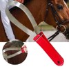 SEIWEI Equine Sweat Scraper Horse Shedding Care Tool, Stainless Steel