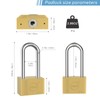 Lock Heavy Duty Brass Padlock with Keys Waterproof for Locker,