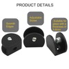 Litoexpe 8pcs Adjustable Frameless Glass Shelf Bracket, Aluminum Alloy Shower