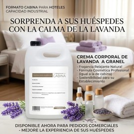 Crema Corporal Lavanda Galón Hidratante Relajante Aroma Natural Fórmula Ligera Grasosa Todo Tipo Piel