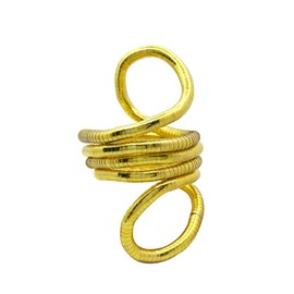 HTH Bendable Snake Necklace Flexible Adjustable Snake Choker Necklace Bracelet Accessories (Gold)