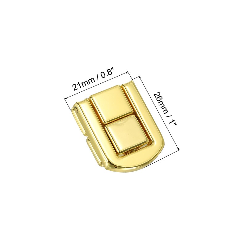 PATIKIL Toggle Catch Lock 1" x 0.8", 8Pack Metal Hasp