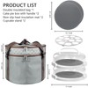Tmrioplep 2 Pack Pie Containers with Lids and Handles, Loadable