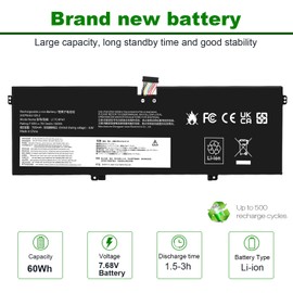 Futurebatt L17C4PH1 L17M4PH1 Laptop Battery for Lenovo Yoga Lenovo Yoga 7 Pro Pro-13IKB C930 C930-13IKB C930-13IKB-81EQ 81C4 81EQ Series 5B10Q82425 5B10Q82426 C930-13IK C930-13IKB L17M4PH2 L17L4PH2