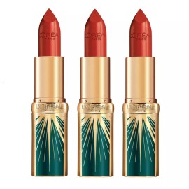 L'Oreal Paris Pack of 3 L'Oreal Paris Color Riche Rue Royale Lipstick, Holiday Ensemble 01
