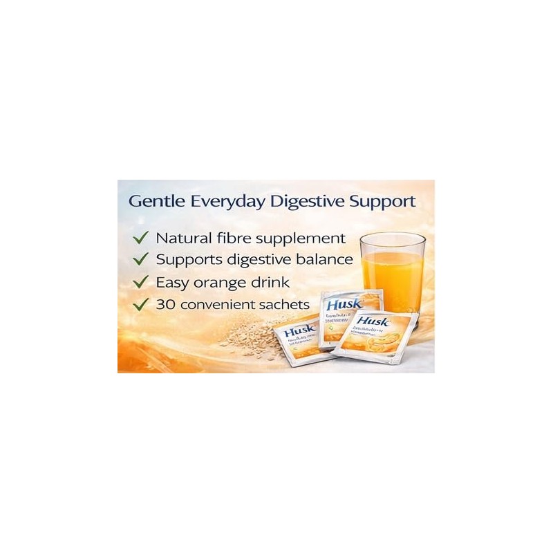 Ispaghula Husk Orange Drink Sachets Contains Natural Fibre Pack of