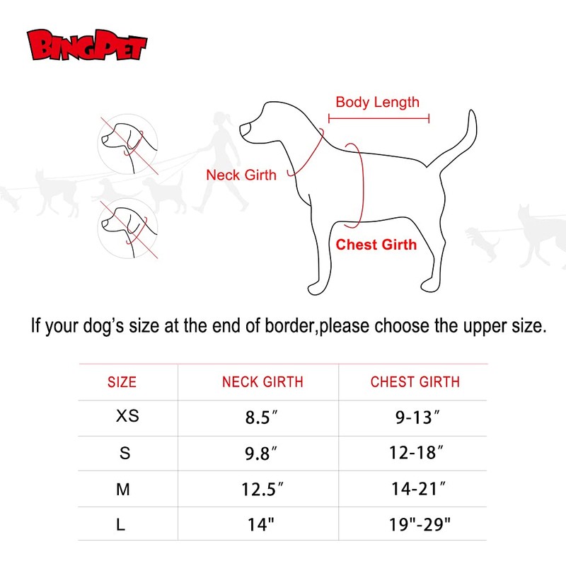 BINGPET Soft Mesh Dog Harness Pet Walking Vest Puppy Padded