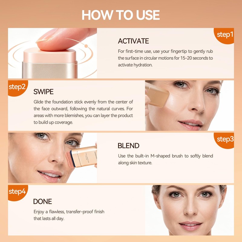 Korean Foundation Stick Foundation for Mature Skin