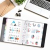 Uquelic Presentation Ring Binder, A4 Display Folder with 80 Punched