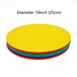 Eco Walker 10inch Spot Markers 12pcs Floor Flat Field Cones for Sports Speed Agility Training