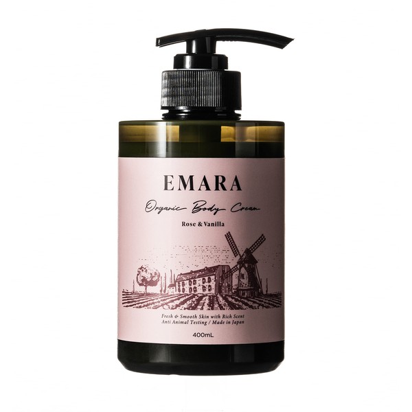 EMARA Organic Body Cream "Rose & Vanilla" (400ml)