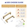 Ravinte Cabinet Handles Solid Slim Champagne Bronze 10 Pack 3