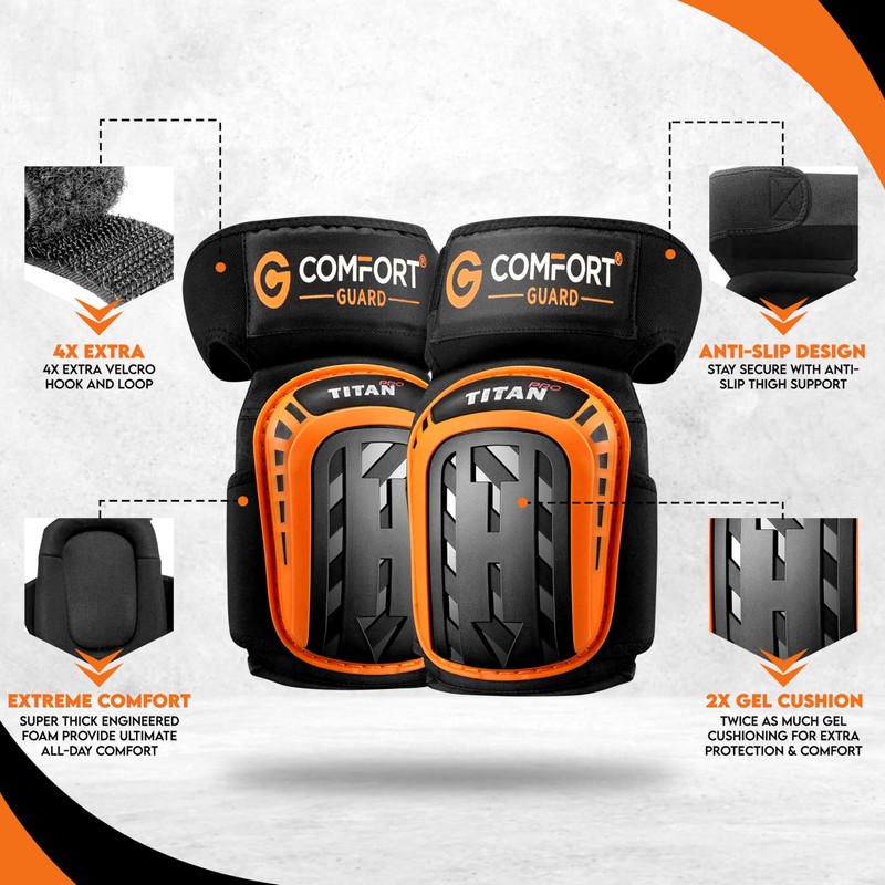 COMFORTGUARD Knee Pads Men Professional Knee Pads Work with Heavy