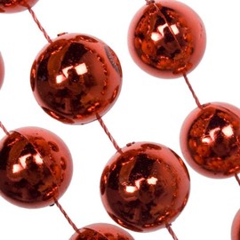 Christmas Bead Chain Garland - Red - Christmas Tree Decorations