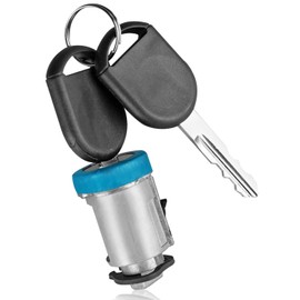 Ignition Switch Lock Cylinder Tumbler Kit Compatible with Ford Focus 2000-2005, Escape 2001-2004, Mazda Tribute 2001-2004 with 2 Transponder Chip Keys Replace 707592C 707592