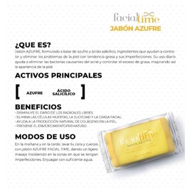 Set de 3 Jabónos De Azufre De 100gr Ideal Para la Limpieza de Acne                                                                                    