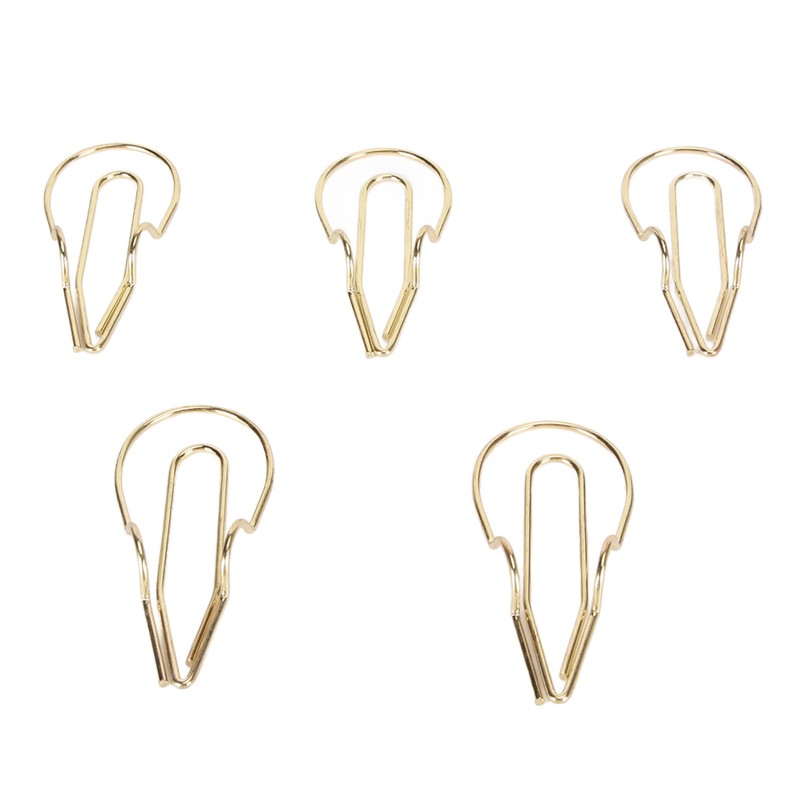 50Pcs Metal Pen Clips Multifunction Strong Clamping Force Electroplated Pen