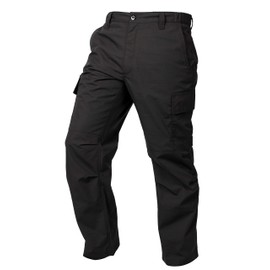 LAPG Men's Core Cargo Tactical Pants, Stretch Waistband, Lightweight & Durable Ripstop CCW Cargo Pants for Men, Black, Size 38 x 32