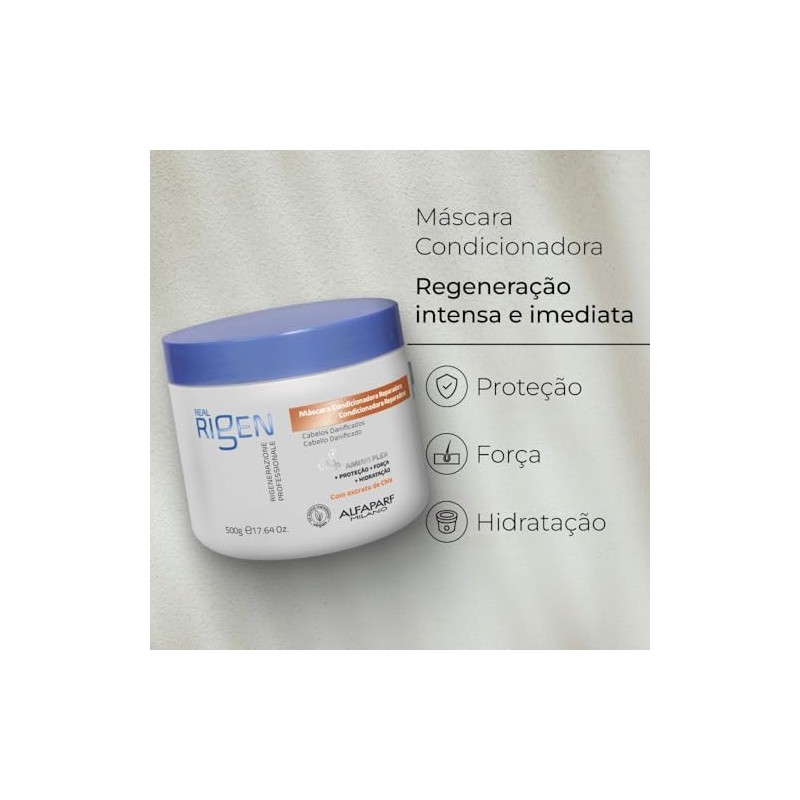 Alfaparf Milano Real Rigen Mascarilla Acondicionadora Reparadora - Cabello Dañado