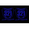 JUST RIDE Motocross Number Plate Replica Decal Stickers RM RMZ
