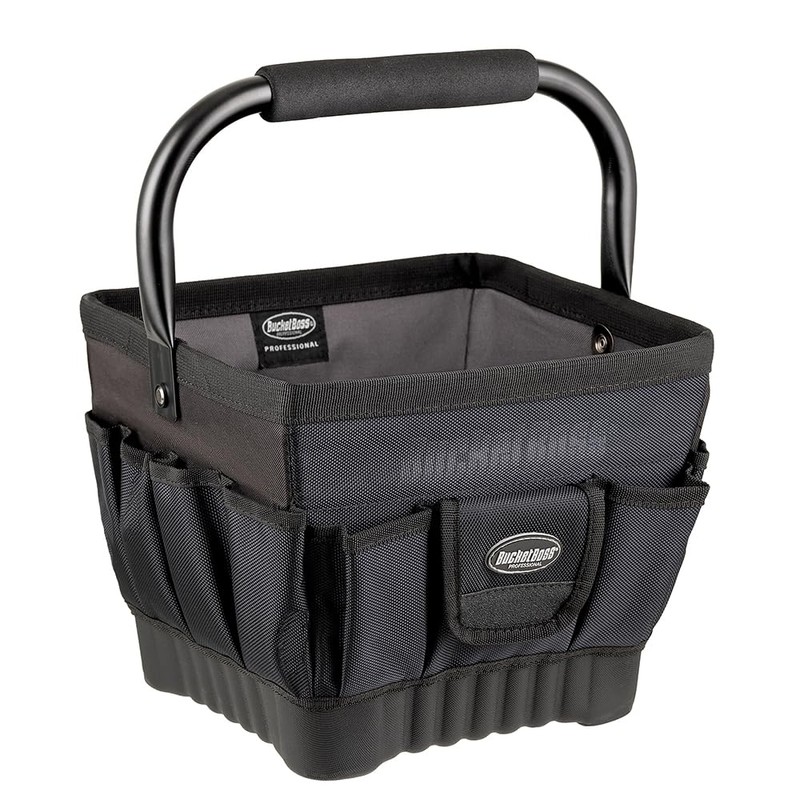 Bucket Boss Pro Tool Tote 11 Tool Bag in Black,