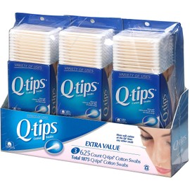 Q-TIPS SWABS Cotton Club ct, 625 Count, (Pack of 3)