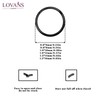 LOVANS Pack of 6 Nose Rings Stainless Steel Nose Piercing