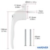 Hardver Universal Handle 1PCS Lockable Window Handle Inline Locking Universal