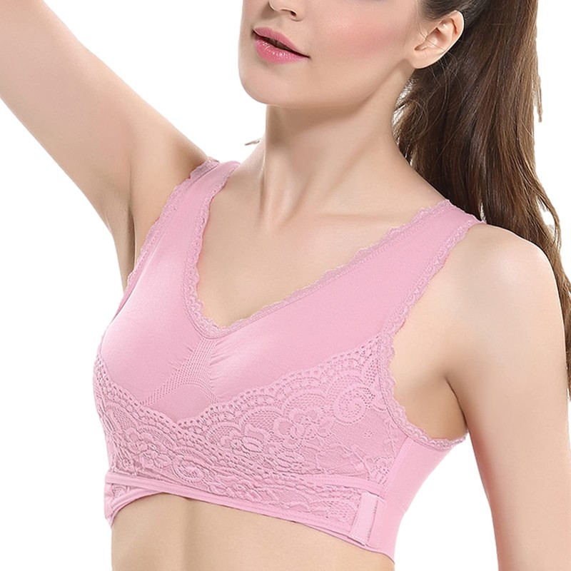 Jamron Womens 3 Pack Cross Front Side Buckle Push Up