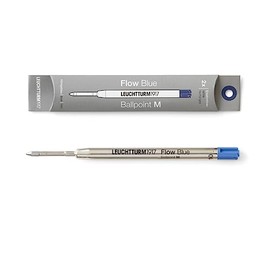LEUCHTTURM1917 - Ballpoint Pen Parker Style Refills for Drehgriffel Nr 1 - Document Proof ISO 15727-2 (2 Pack, Medium Point, Blue)