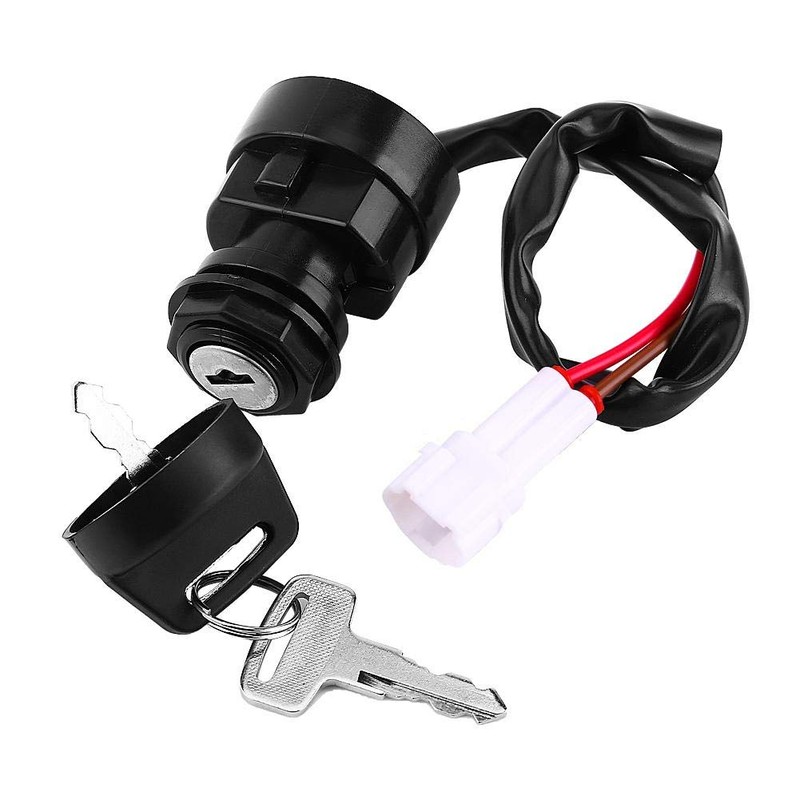 Keenso ATV Ignition Lock, 2 Pin Ignition Key Switch Motorcycle