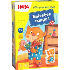 HABA Haselnussrange ersten Haselnuss-Serie – Gesellschaftsspiel für Kinder aus Holz – Rangliste, Wettbewerb und Gedächtnisspiel 1 bis 3 Spieler – 2 Jahre – 303470, bunt
